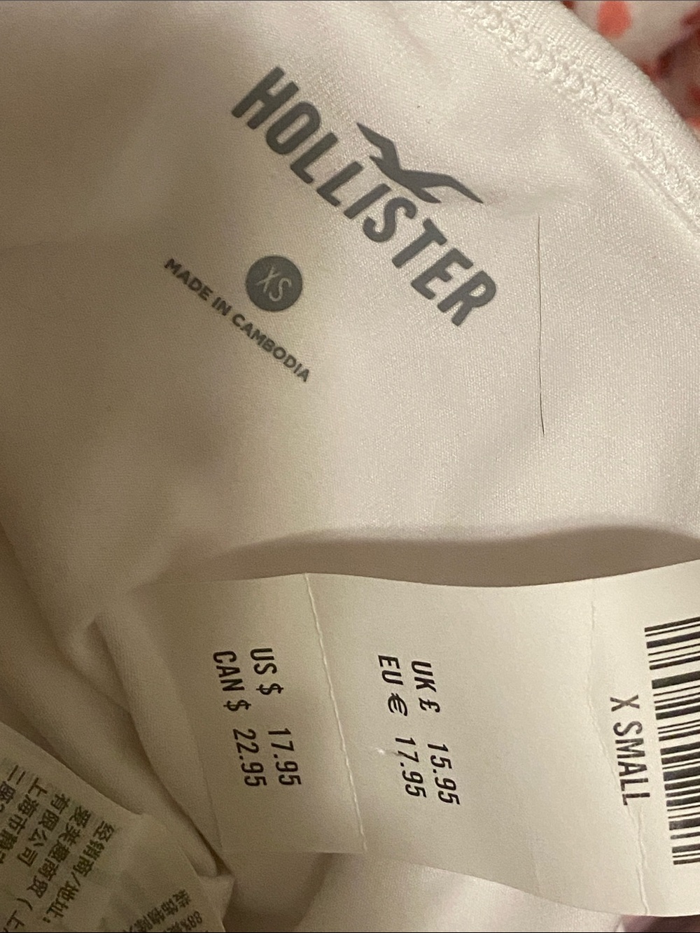 🛍️3/$20🛍️ Hollister White Square-Neck Ribbed Tank - Picture 3 of 4